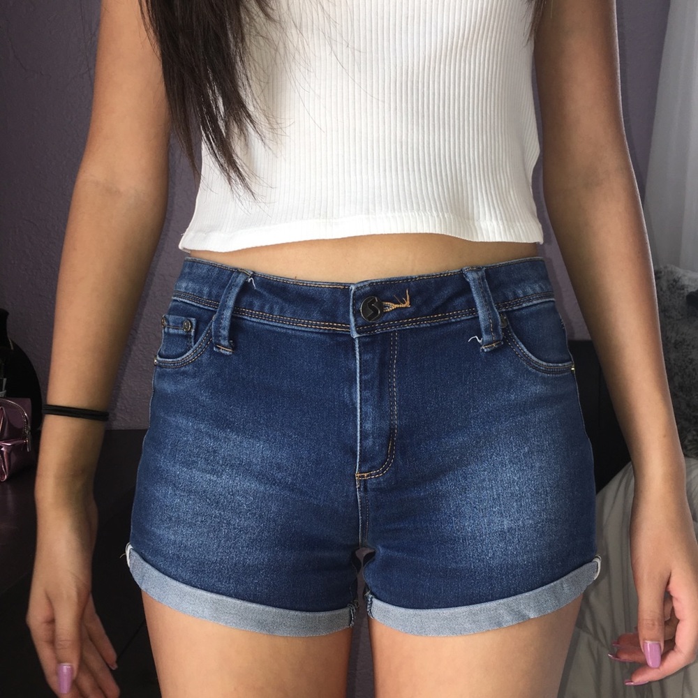 Denim shorts